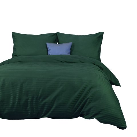 Pościel satyna bawełniana CIZGILI DARK GREEN/140x200+1posz. 70x80 EXCLUSIVE Pościel satyna bawełniana CIZGILI DARK GREEN/140x200+1posz. 70x80 EXCLUSIVE