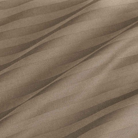 Pościel satyna bawełniana CIZGILI LIGHT BROWN/160x200 EXCLUSIVE Pościel satyna bawełniana CIZGILI LIGHT BROWN/160x200 EXCLUSIVE
