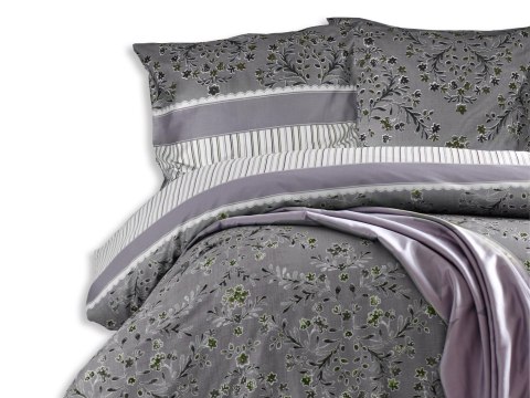 Pościel satyna bawełniana CLAUDIA GREY/160x200.EXCLUSIVE Pościel satyna bawełniana CLAUDIA GREY/160x200.EXCLUSIVE