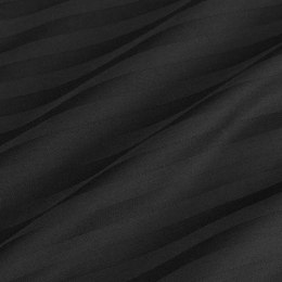 Poszewka satyna bawełna CIZGILI BLACK/50x60.