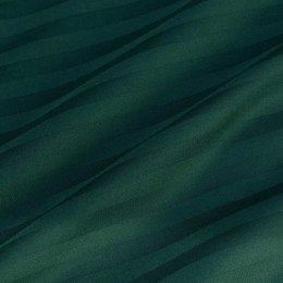 Poszewka satyna bawełna CIZGILI DARK GREEN/40x40.