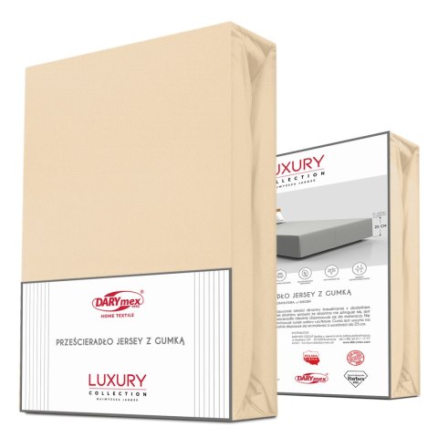 Prześcieradło jersey elastan z gumką 26 SAND/PIASKOWY/140x200x30 Prześcieradło jersey elastan z gumką 26 SAND/PIASKOWY/140x200x30
