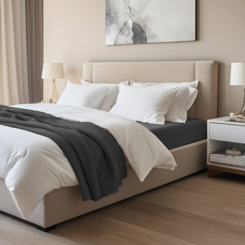 Prześcieradło jersey elastan z gumką BLACK/CZARNY/90x200x30 Prześcieradło jersey elastan z gumką BLACK/CZARNY/90x200x30