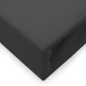 Prześcieradło jersey elastan z gumką BLACK/CZARNY/90x200x30 Prześcieradło jersey elastan z gumką BLACK/CZARNY/90x200x30