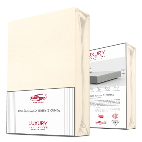 Prześcieradło jersey elastan z gumką ECRU/EKOLOGIA/160x200x30 Prześcieradło jersey elastan z gumką ECRU/EKOLOGIA/160x200x30