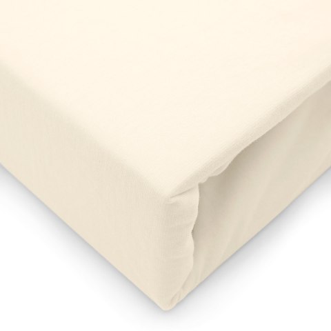 Prześcieradło jersey elastan z gumką ECRU/EKOLOGIA/160x200x30 Prześcieradło jersey elastan z gumką ECRU/EKOLOGIA/160x200x30