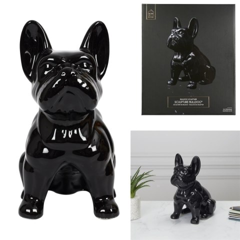 Figurka Buldoga francuskiego L czarna Figurka Buldoga francuskiego L czarna