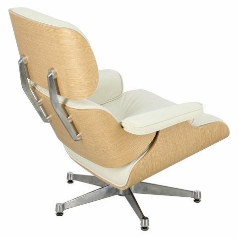 Fotel Vip biały/natural oak/srebrna baza Fotel Vip biały/natural oak/srebrna baza