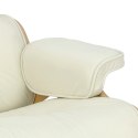 Fotel Vip biały/natural oak/srebrna baza Fotel Vip biały/natural oak/srebrna baza