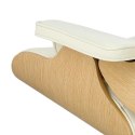Fotel Vip biały/natural oak/srebrna baza Fotel Vip biały/natural oak/srebrna baza