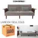 Sofa rozkładana Scott szara sztruks Sofa rozkładana Scott szara sztruks