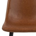 Stołek barowy Oregon PU brandy Low Stołek barowy Oregon PU brandy Low