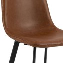 Stołek barowy Oregon PU brandy Low Stołek barowy Oregon PU brandy Low