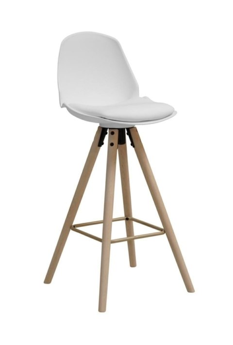 Stołek barowy Oslo biały wood Stołek barowy Oslo biały wood