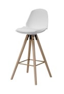 Stołek barowy Oslo biały wood Stołek barowy Oslo biały wood