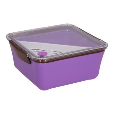 Lunch box Divided z widelcem 2,6l fioletowy Lunch box Divided z widelcem 2,6l fioletowy