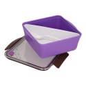 Lunch box Divided z widelcem 2,6l fioletowy Lunch box Divided z widelcem 2,6l fioletowy