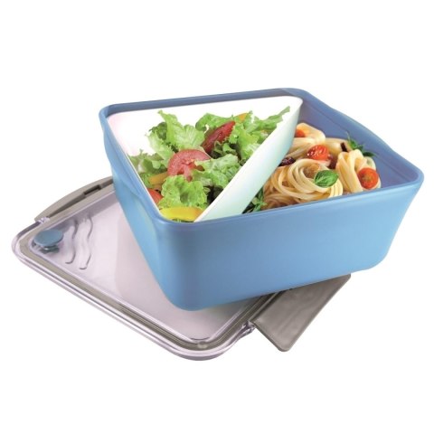 Lunch box Divided z widelcem 2,6l niebieski ciemny Lunch box Divided z widelcem 2,6l niebieski ciemny