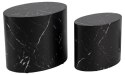 Zestaw stolików Mice black marble Zestaw stolików Mice black marble