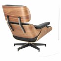 Fotel Vip z podnóżkiem czarny/walnut /standard base Fotel Vip z podnóżkiem czarny/walnut /standard base