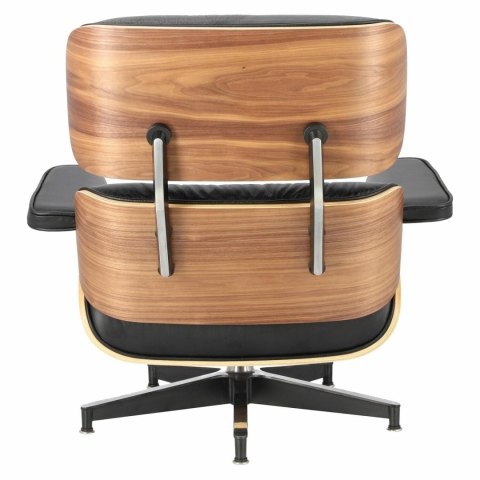 Fotel Vip z podnóżkiem czarny/walnut /standard base Fotel Vip z podnóżkiem czarny/walnut /standard base