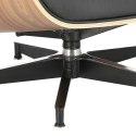 Fotel Vip z podnóżkiem czarny/walnut /standard base Fotel Vip z podnóżkiem czarny/walnut /standard base