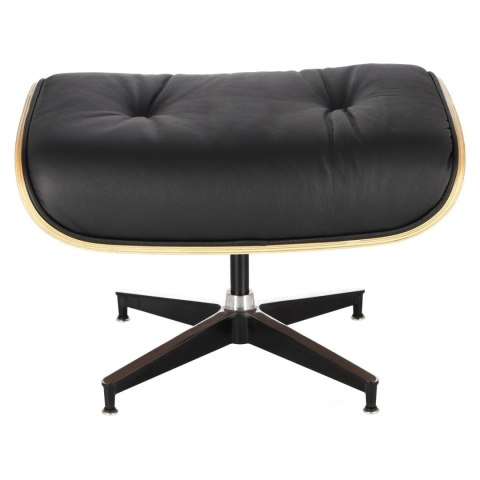 Fotel Vip z podnóżkiem czarny/walnut /standard base Fotel Vip z podnóżkiem czarny/walnut /standard base