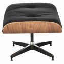 Fotel Vip z podnóżkiem czarny/walnut /standard base Fotel Vip z podnóżkiem czarny/walnut /standard base