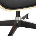 Fotel Vip z podnóżkiem czarny/walnut /standard base Fotel Vip z podnóżkiem czarny/walnut /standard base