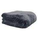 Koc Sherpa szary 180x220cm gruby pikowany Koc Sherpa szary 180x220cm gruby pikowany