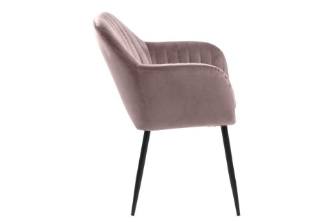 Krzesło Emilia Velvet dusty rose/black Krzesło Emilia Velvet dusty rose/black