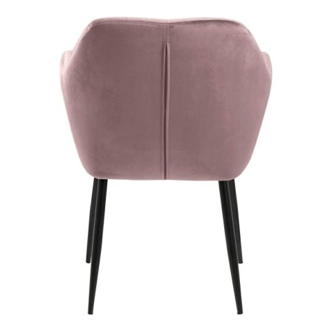 Krzesło Emilia Velvet dusty rose/black Krzesło Emilia Velvet dusty rose/black