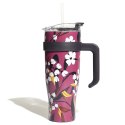 Kubek termiczny z uchwytem Fleur 1,2l różowy Kubek termiczny z uchwytem Fleur 1,2l różowy