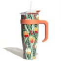 Kubek termiczny z uchwytem Fleur 1,2l zielony Kubek termiczny z uchwytem Fleur 1,2l zielony
