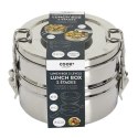 Metalowy Lunch box z 2 pojemnikami Metalowy Lunch box z 2 pojemnikami