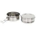 Metalowy Lunch box z 2 pojemnikami Metalowy Lunch box z 2 pojemnikami