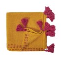 Pled Pompons 130x170 cm żółta Pled Pompons 130x170 cm żółta
