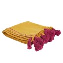 Pled Pompons 130x170 cm żółta Pled Pompons 130x170 cm żółta