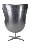 Fotel Jajo aluminium brąz PU Fotel Jajo aluminium brąz PU