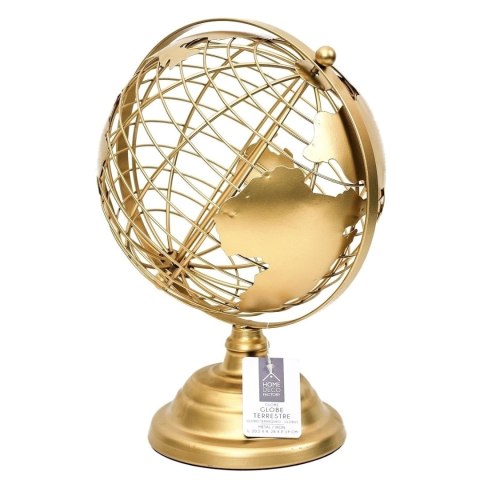 Globus metalowy złoty 28cm Globus metalowy złoty 28cm