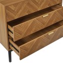 Komoda Felix 3 szuflady jodełka naturalny Komoda Felix 3 szuflady jodełka naturalny