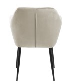Krzesło Emilia Velvet sand /black Krzesło Emilia Velvet sand /black