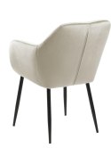 Krzesło Emilia Velvet sand /black Krzesło Emilia Velvet sand /black
