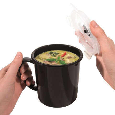 Kubek na zupę 630ml czarny Kubek na zupę 630ml czarny
