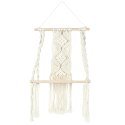 Półka Boho średnia macrama beżowa Półka Boho średnia macrama beżowa