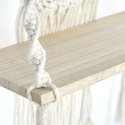 Półka Boho średnia macrama beżowa Półka Boho średnia macrama beżowa