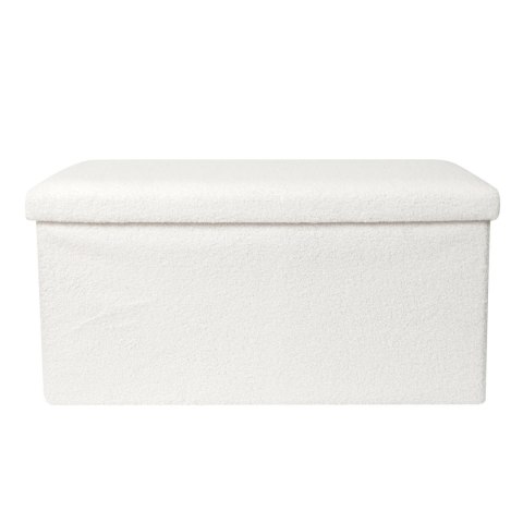 Pufa Intesi Velse boucle biała składana Pufa Intesi Velse boucle biała składana