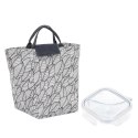 Zestaw Lunch box i torba termiczna szare Zestaw Lunch box i torba termiczna szare