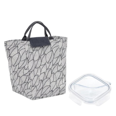 Zestaw Lunch box i torba termiczna szare Zestaw Lunch box i torba termiczna szare