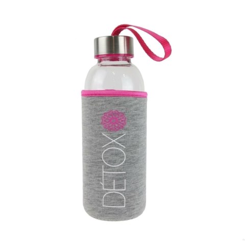 Butelka z neoprenowym pokrowcem 400ml różowa Butelka z neoprenowym pokrowcem 400ml różowa